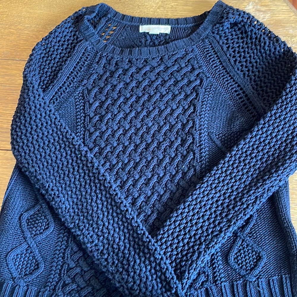 Michael Kors cable knit black sweater, size medium